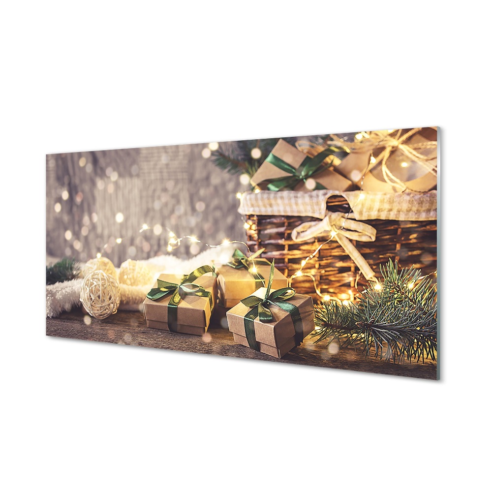 Tableau imprimé sur verre Les babioles de cadeaux