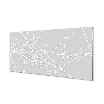 Tableau verre imprimé Lignes eparses