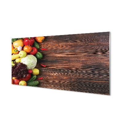 Tableau imprimé sur verre Maïs chou poivre