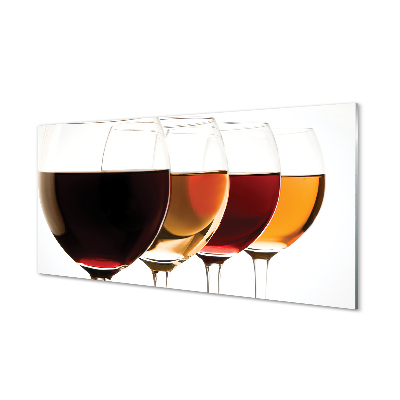 Tableau photo sur verre Verres de vin