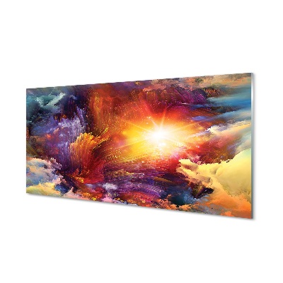 Tableau en verre Résumé motifs fractals