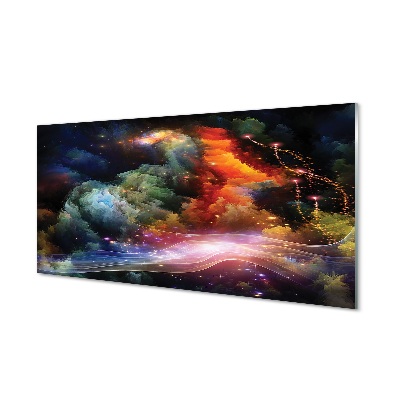 Tableau sur verre Résumé motifs fractals