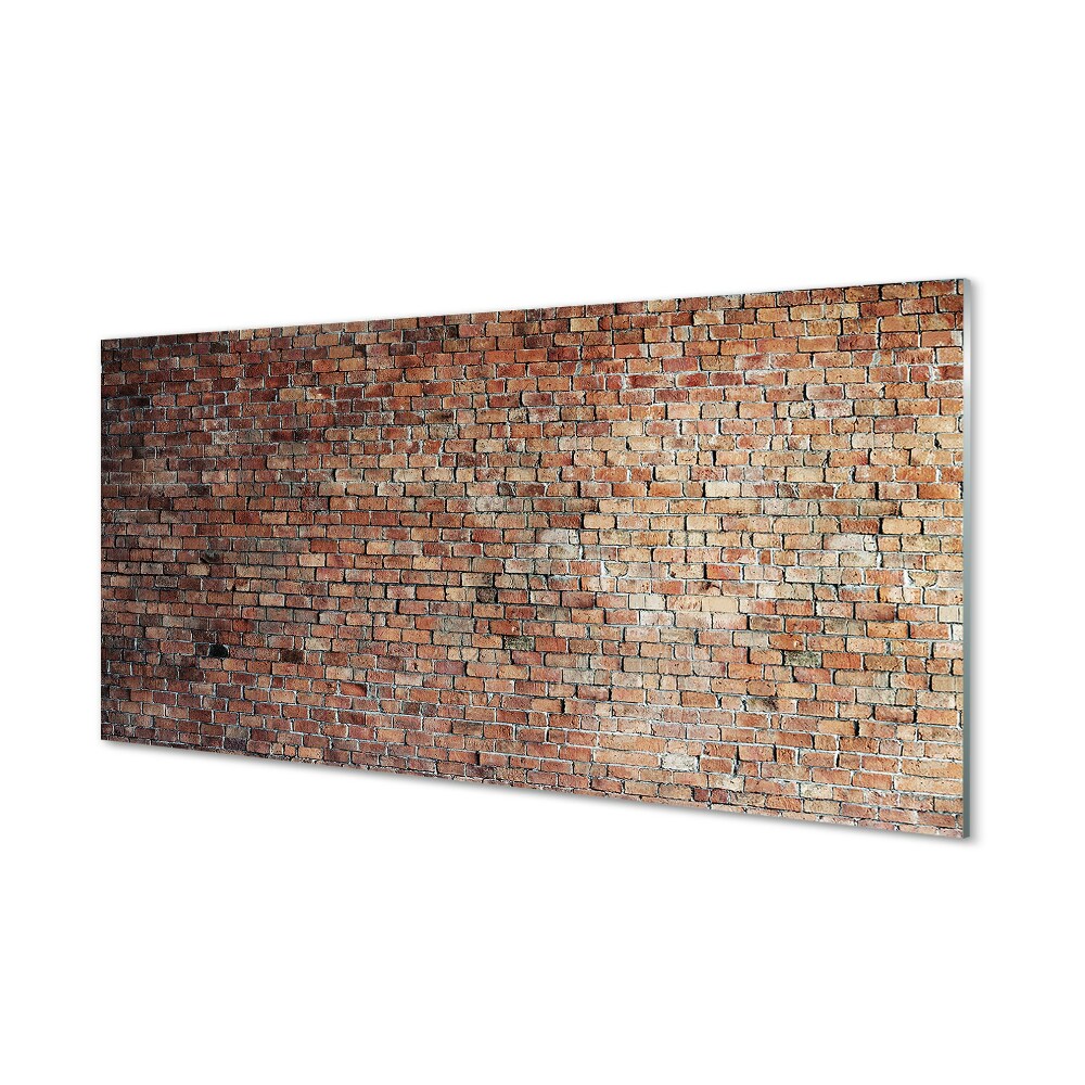 Tableau imprimé sur verre Paroi de mur de briques