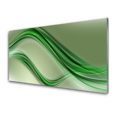 Tableau photo sur verre Vert abstrait
