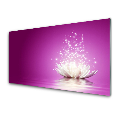 Tableau imprimé sur verre Fleur de lotus