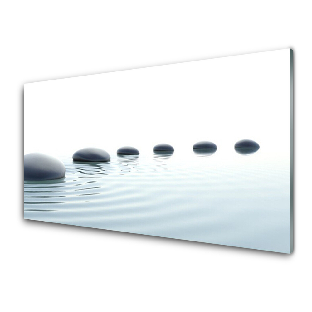 Tableau photo sur verre Pierres dans l'eau d'un spa