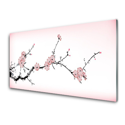Tableau imprimé sur verre Fleurs Plante Nature