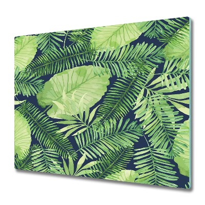 Cache plaque de cuisson Feuilles tropicales