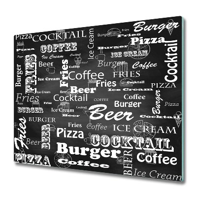 Protège plaque de cuisson Légendes du menu