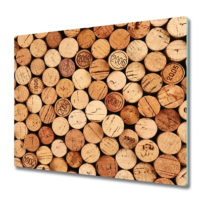 Planche à découper verre Bouchons de vin