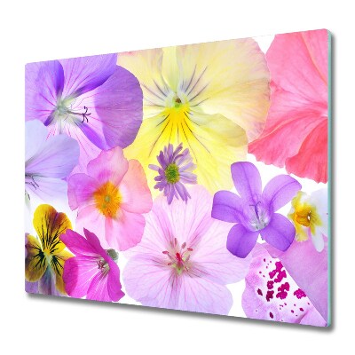 Protège plaque de cuisson Pensées colorées