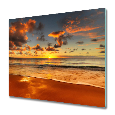 Protège plaque de cuisson Coucher de soleil doré