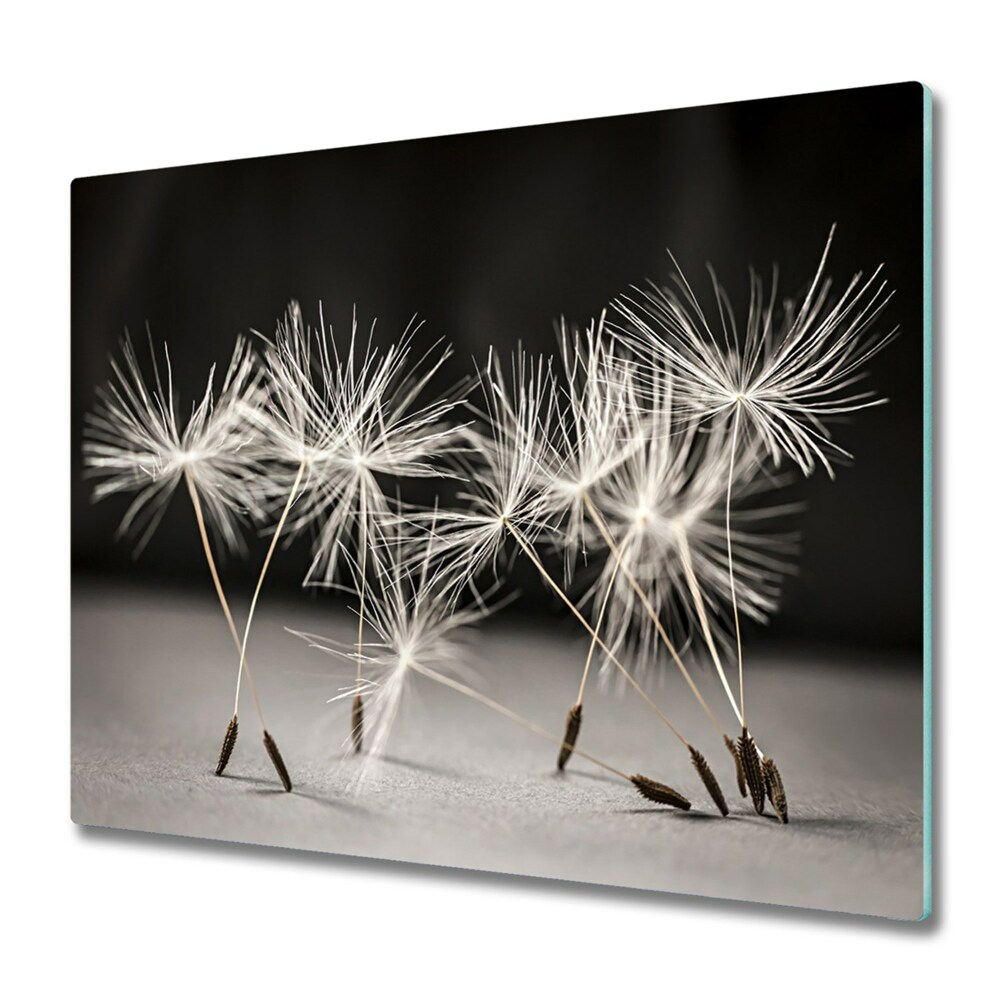 Planche à découper en verre Graine de poisson sur fond noir