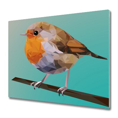 Couvre plaque de cuisson Oiseau sur une brindille