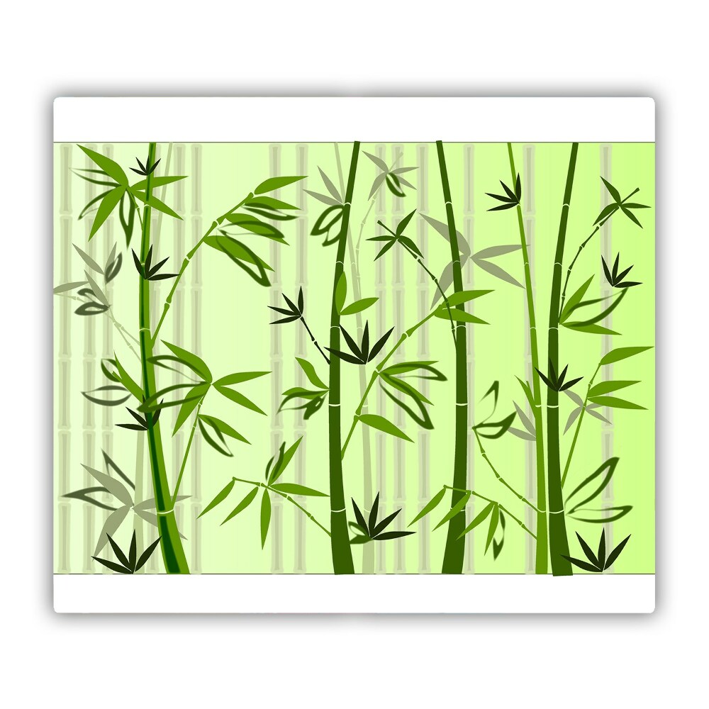 Cache plaque de cuisson Dessin de bambou