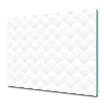 Protège plaque de cuisson Abstrait en carrés blancs