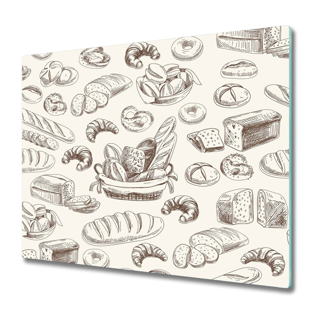 Protège plaque de cuisson Motif de pain