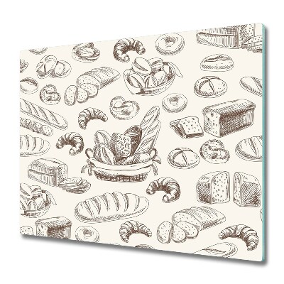 Protège plaque de cuisson Motif de pain