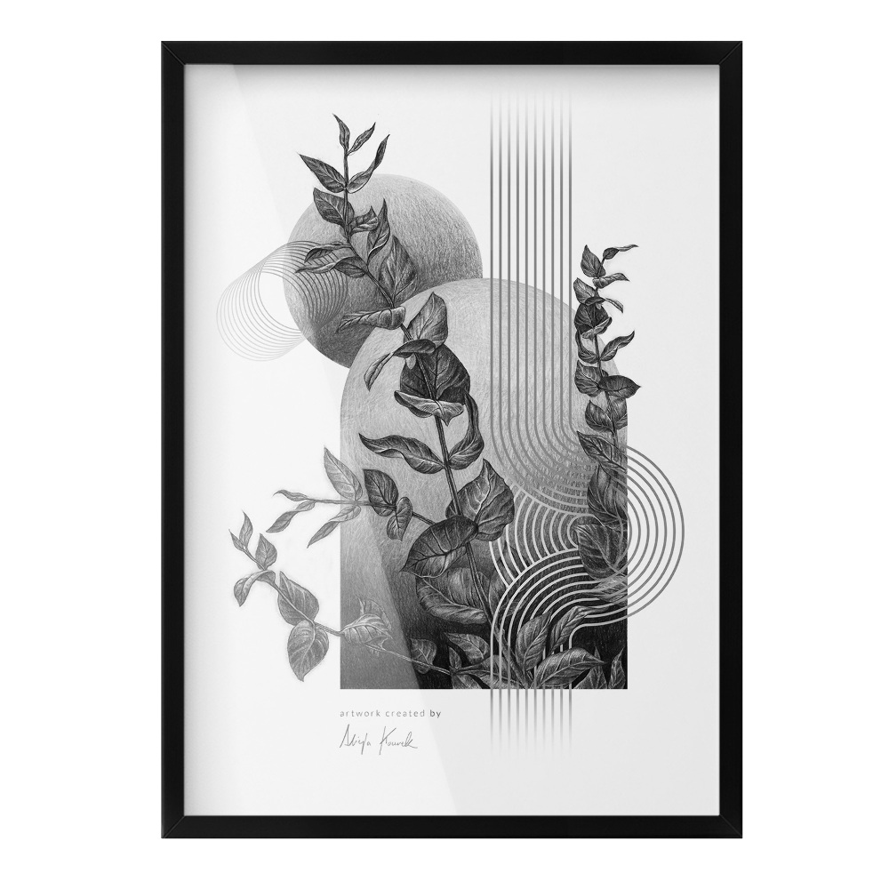 Cadre photo noir 50x70 cm