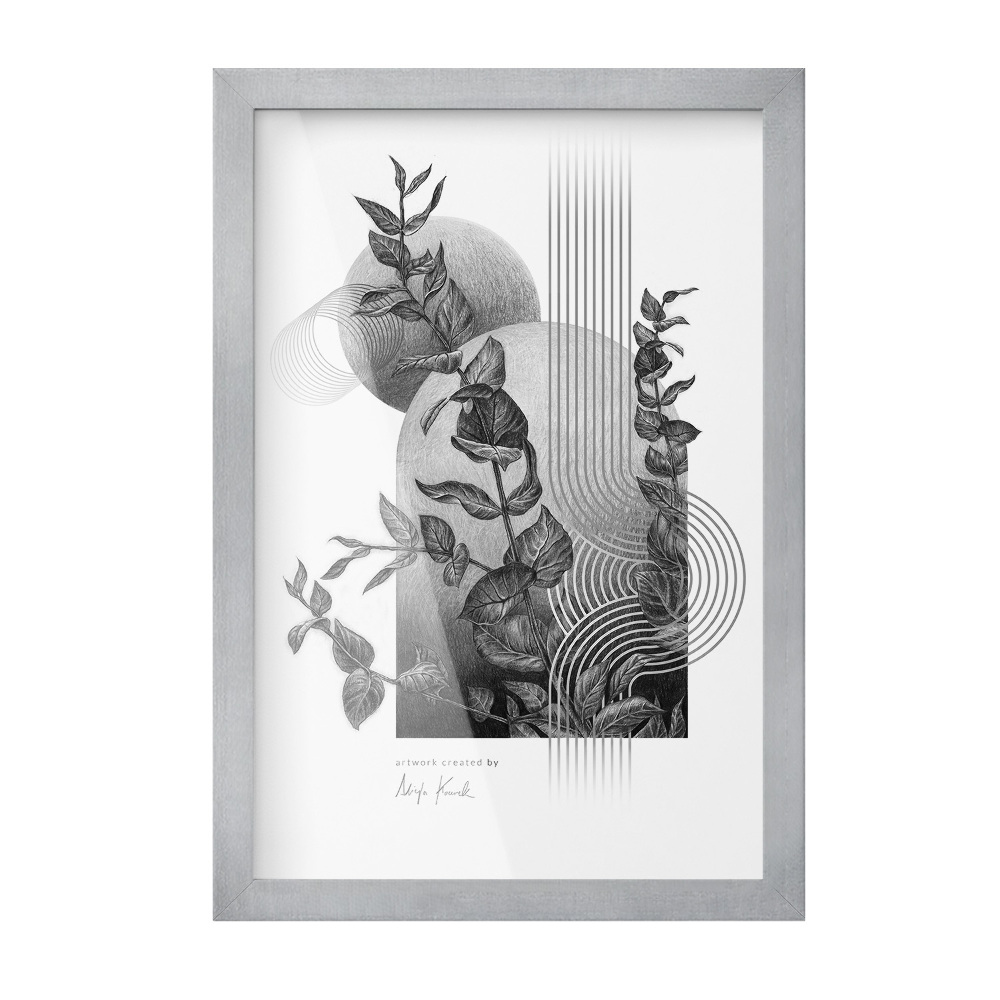 Cadre poster argenté 20x30 cm