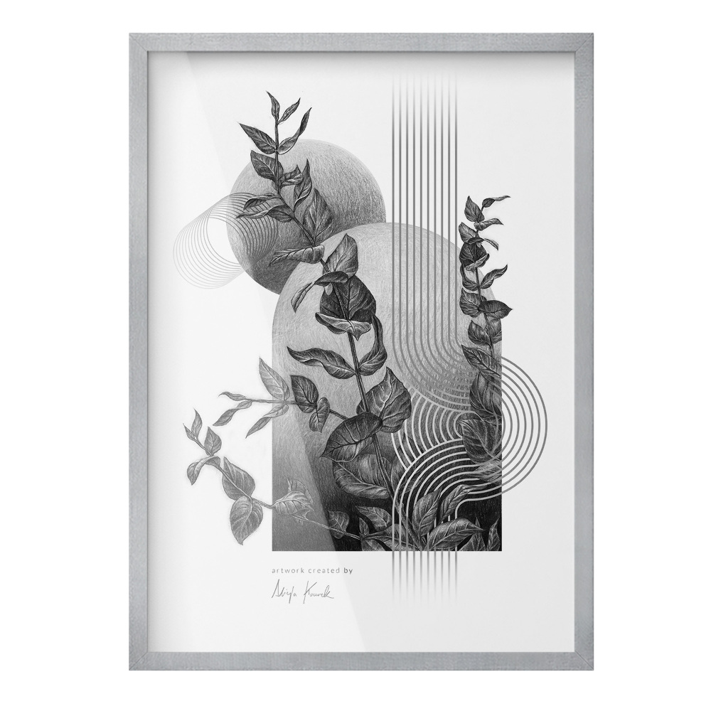 Photo cadre argenté 50x70 cm