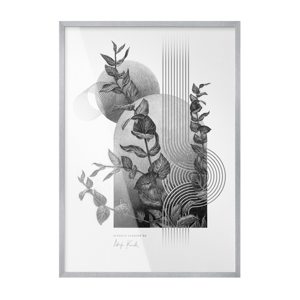 Cadre photo argenté 70x100 cm