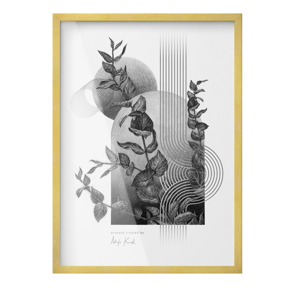 Cadre photo doré 50x70 cm