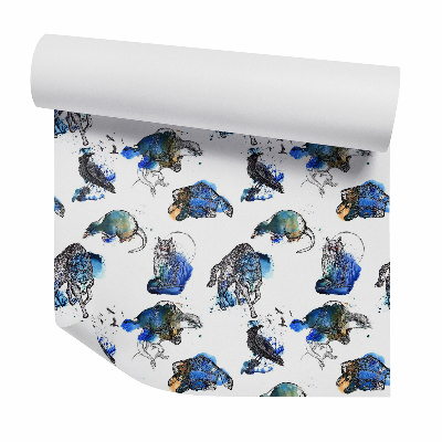 Papier peint Animaux peints en forêt