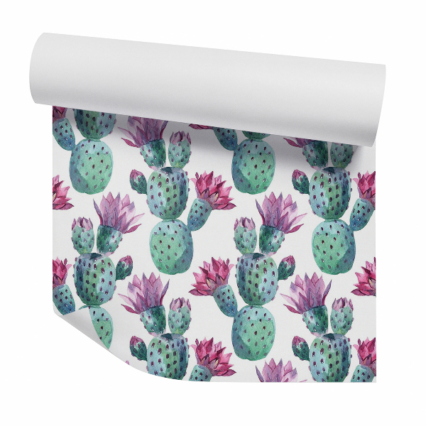 Papier peint Fleurs de cactus