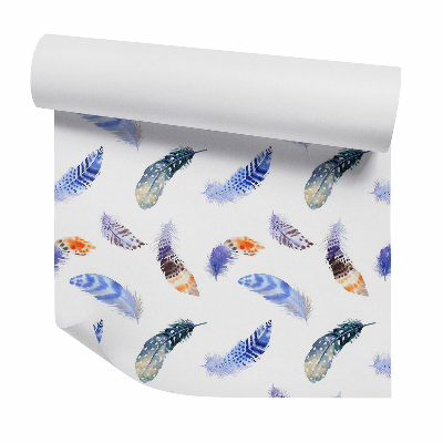 Papier peint Plumes de perroquet décoratives