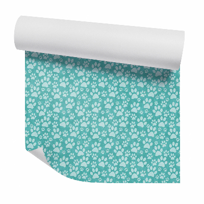 Papier peint Reflet vert d'une patte de chien