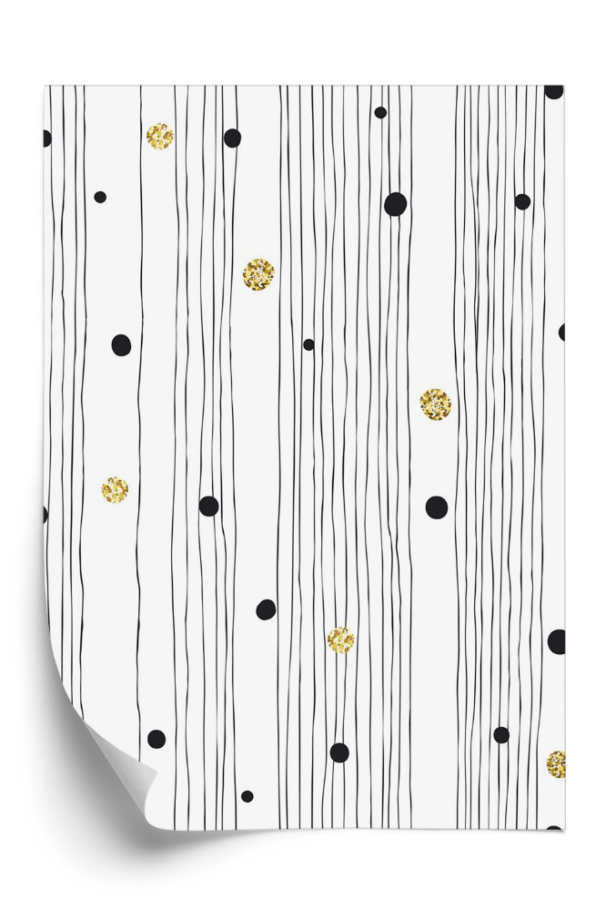 Papier peint Abstraction de lignes verticales et de points