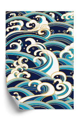 Papier peint Motif de vagues d'eau