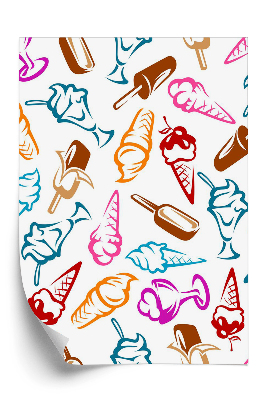 Papier peint Desserts à base de crème glacée