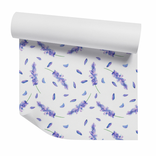 Papier peint Pétales de fleurs de lavande française en chute libre