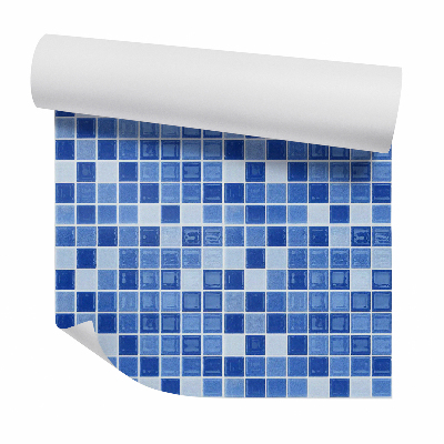 Papier peint Carrés bleus abstraits