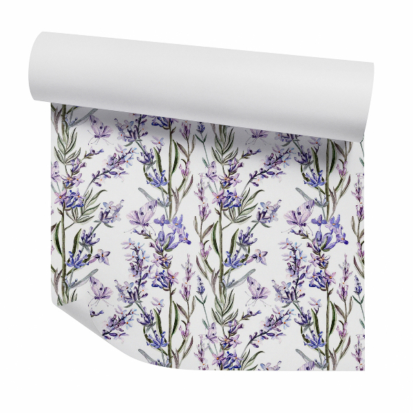 Papier peint Branches de lavande française