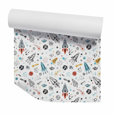 Papier peint Fusées spatiales planètes petites