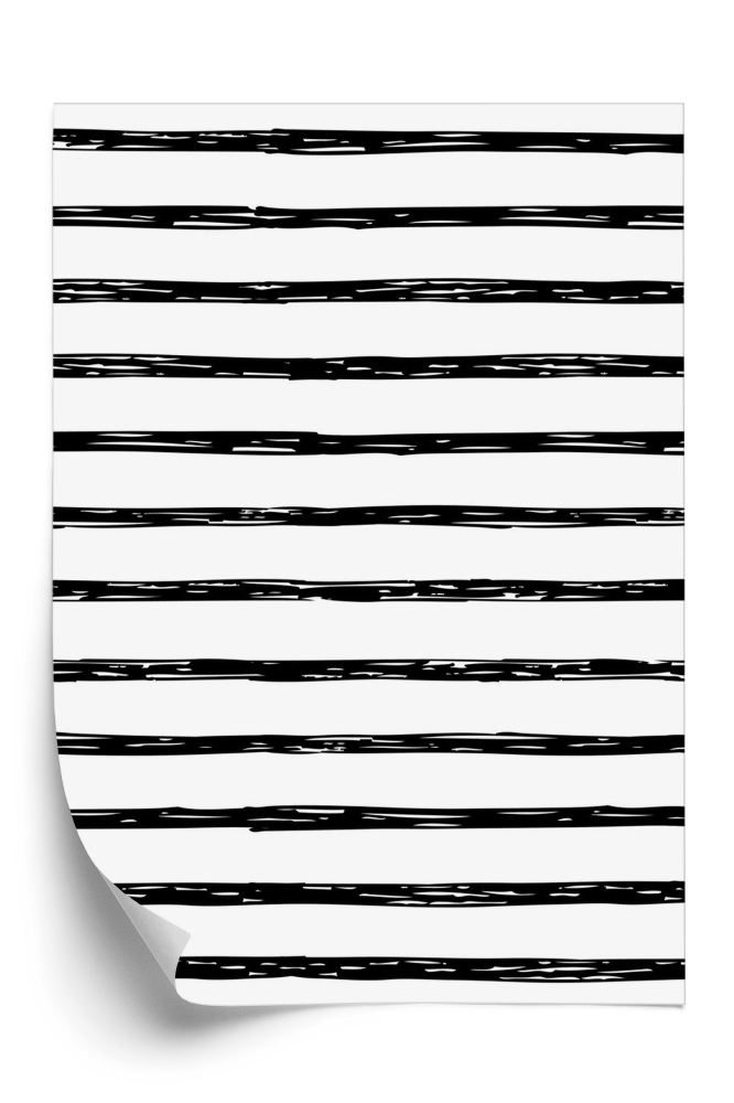 Papier peint Rayures verticales dessinées