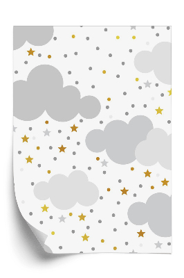 Papier peint Nuages gris dans le ciel