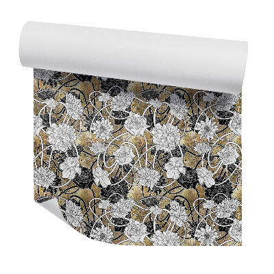 Papier peint Esquisses abstraites florales