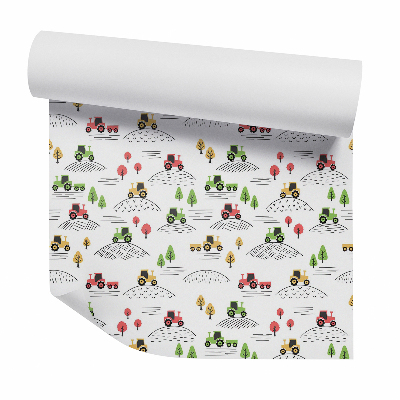 Papier peint Tracteurs dans les collines