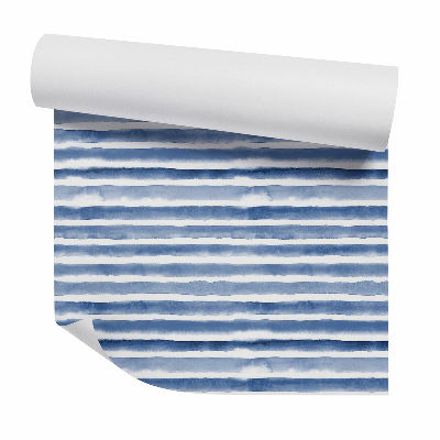Papier peint Aquarelle à rayures horizontales