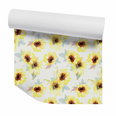 Papier peint Tournesols pastel
