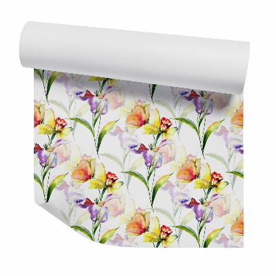 Papier peint Fleurs fleuries colorées