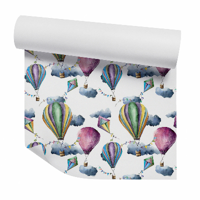 Papier peint Ballons vintage dans les nuages