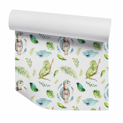 Papier peint Animaux parmi les feuilles et les branches