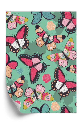 Papier peint Papillons colorés