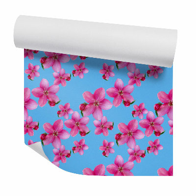 Papier peint Fleurs roses