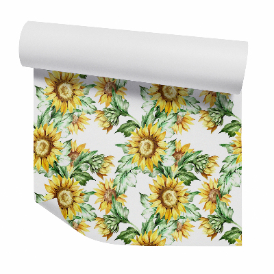 Papier peint Illustration de magnifiques tournesols